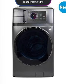 Photo 1 of GE Profile 4.8-cu ft Capacity Carbon Graphite Ventless All-in-One Washer/Dryer Combo ENERGY STAR
