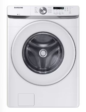 Photo 1 of Samsung 4.5-cu ft High Efficiency Stackable Front-Load Washer (White) ENERGY STAR
