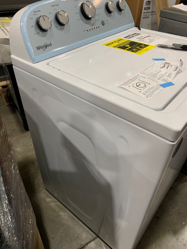 Photo 3 of Whirlpool 3.5-cu ft High Efficiency Agitator Top-Load Washer (White)
