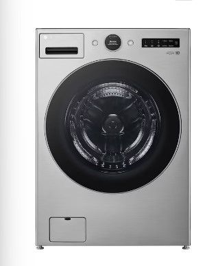 Photo 1 of LG TurboWash 360 4.5-cu ft High Efficiency Stackable Steam Cycle Smart Front-Load Washer (Graphite Steel) ENERGY STAR
