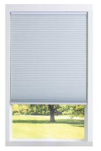 Photo 1 of Allen + Roth 70-in x 64-in White Blackout Cordless Cellular Shade Polyester | 78768