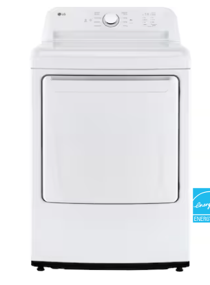 Photo 1 of LG 7.3-cu ft Electric Dryer (White) ENERGY STAR
