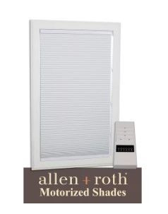 Photo 1 of **SEE NOTES**
allen + roth 46-in x 72-in White Blackout Cordless Motorized Cellular Shade
