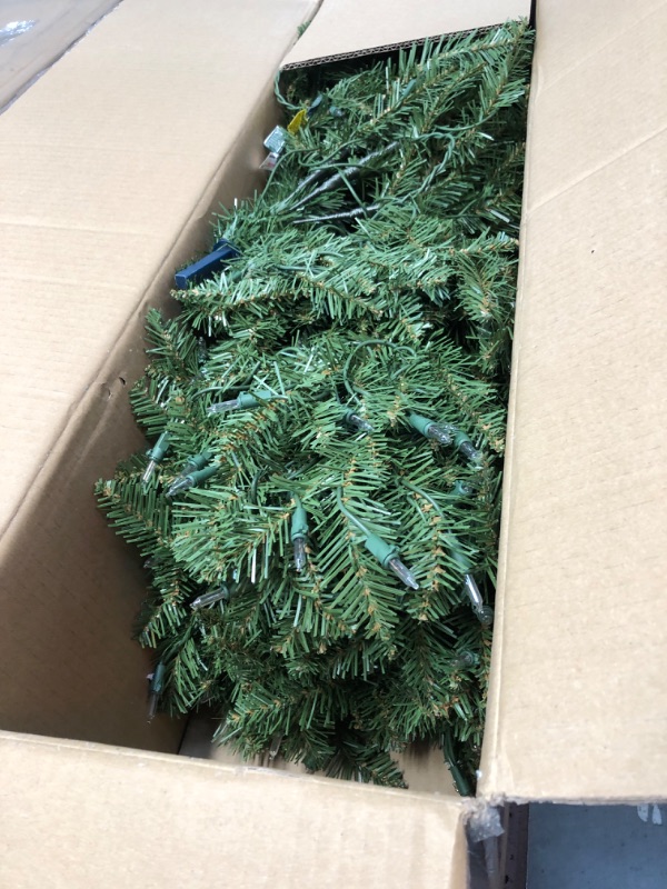 Photo 2 of 4 ft. Dunhill Fir Artificial Christmas Tree with Clear Lights