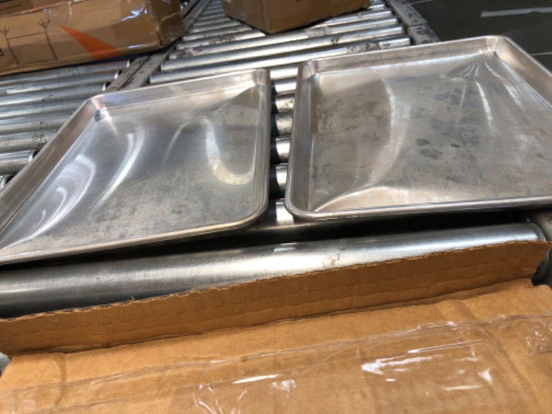 Photo 3 of ***SEE NOTES***Nordic Ware Natural Aluminum Commercial Baker's Half Sheet, 2-Pack, Silver 2-Pack Half Sheet Bakeware