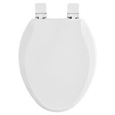 Photo 1 of ***Parts Only*** American Standard Bedminster Wood White Elongated Soft Close Toilet Seat
