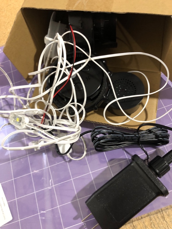 Photo 1 of Enhon Inflatable Replacement Fan Blower Kit, with Human Sensor, Bright Colorful Lamp and Light String, 12V 1.2A Mini Blow Up Fan Motor, Airblow Fan Blower for Halloween Outdoor Inflatables Decoration