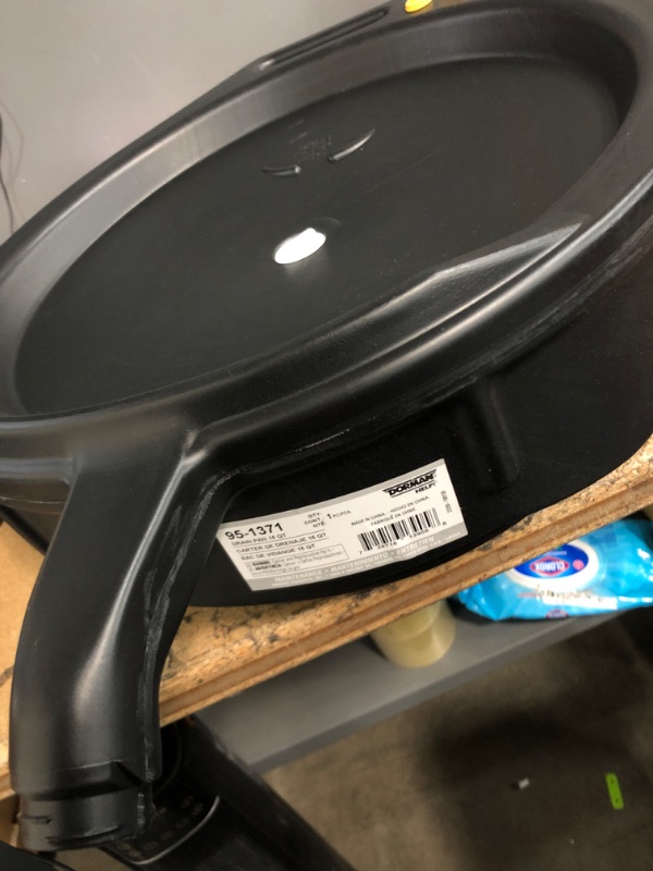 Photo 2 of Dorman 95-1371 Drain Pan - 15 Qt , Black