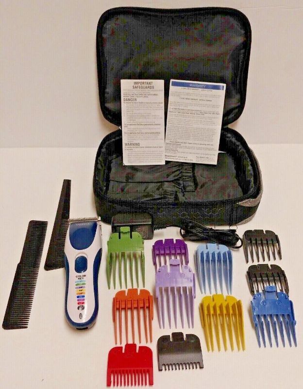 Photo 1 of Wahl Deluxe Color Code Home Haircutting Clipper And Guards
