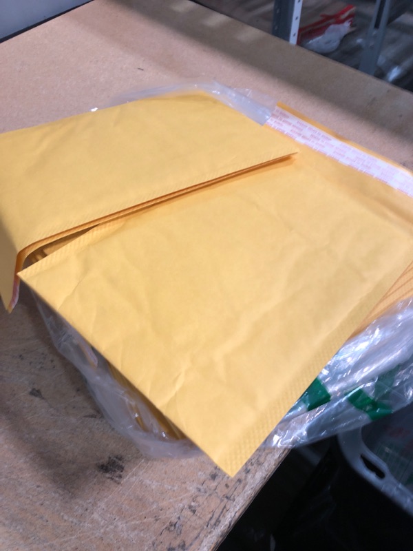 Photo 2 of packbabol Kraft Bubble Mailers 6x10 Inch 50 Pcs,Small Self-Sealing Mail Shipping Bags,Yellow Padded Envelopes  6x10-50Pc