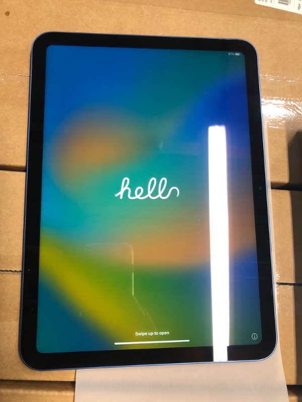 Photo 2 of Apple iPad (10th Generation): with A14 Bionic chip, 10.9-inch Liquid Retina Display, 64GB, Wi-Fi 6, 12MP front/12MP Back Camera, Touch ID, All-Day Battery Life – Blue WiFi 64GB Blue