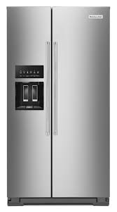 Photo 1 of KitchenAid 24.8-cu ft Side-by-Side Refrigerator with Ice Maker (Stainless Steel with Printshield Finish) ENERGY STAR
