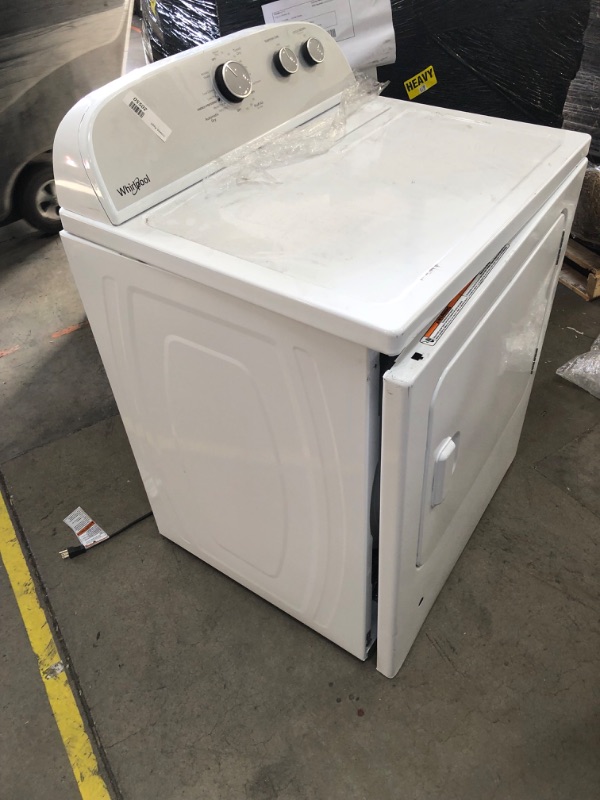 Photo 2 of *parts only* Whirlpool 7-cu ft Electric Dryer (White)