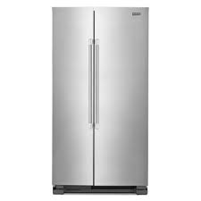 Photo 1 of Maytag 24.9-cu ft Side-by-Side Refrigerator (Fingerprint Resistant Stainless Steel)
