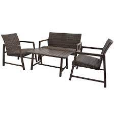 Photo 1 of Style Selections Hambright 4-Piece Woven Patio Conversation Set