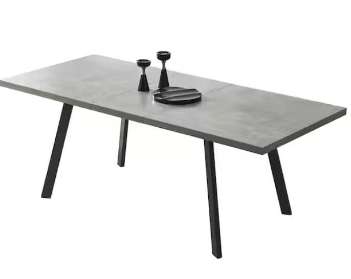 Photo 1 of **PARTS ONLY INCOMPLETE ITEM BOX 1 OF 2**
GOJANE 78.7 in. Rectangle Mid-Century Extendable Kitchen Table 