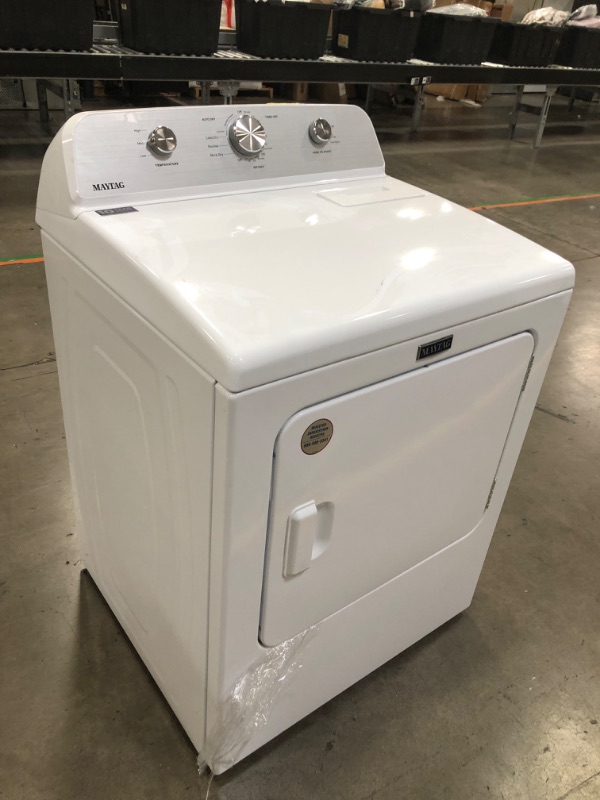 Photo 5 of Maytag 7-cu ft Electric Dryer (White)
