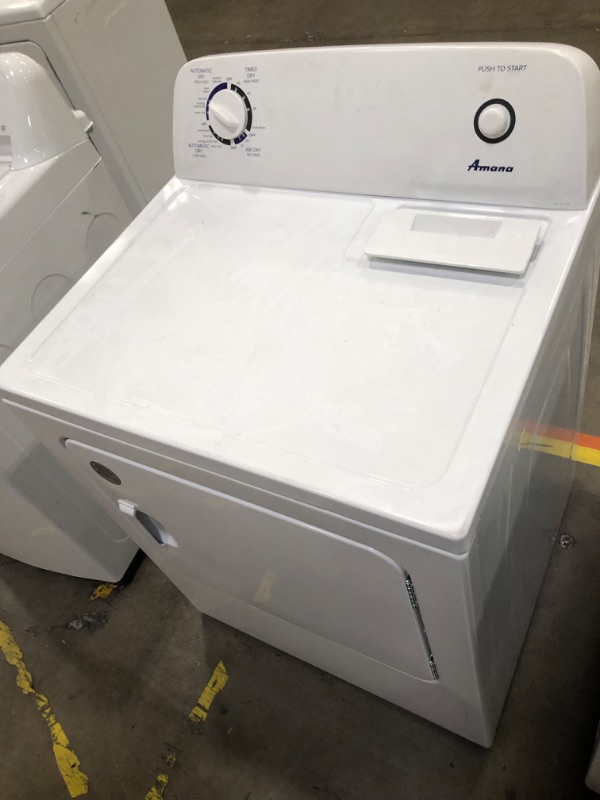 Photo 4 of Amana 6.5-cu ft Electric Dryer (White)
