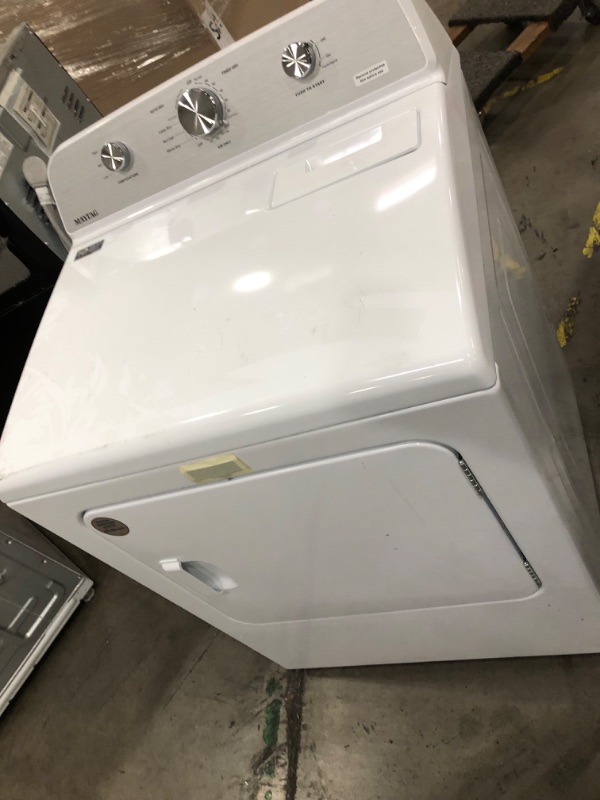 Photo 4 of Maytag 7-cu ft Electric Dryer (White)