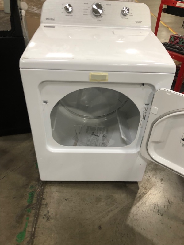 Photo 2 of Maytag 7-cu ft Electric Dryer (White)