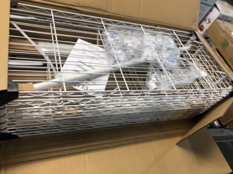 Photo 1 of Ulif U6 Clothes Drying Rack, 5 Tiers Freestanding Over Washer and Dryer Laundry Room Storage and Organizer, Heavy-Duty Space Saver Shelf for Hanging Clothes and Towels, 65.3”W x 13.4”D x 77.5”H, White Large: 65.3”W x 13.4”D x 77.5”H White