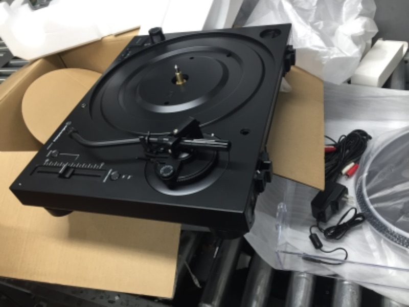 Photo 4 of Audio-Technica AT-LP120XUSB-BK Direct-Drive Turntable (Analog & USB), Fully Manual, Hi-Fi, 3 Speed, Convert Vinyl to Digital - PREV OPENED, NEW