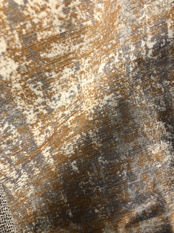 Photo 1 of 8x10 Grey & Gold  Non -Slip Area Rug 