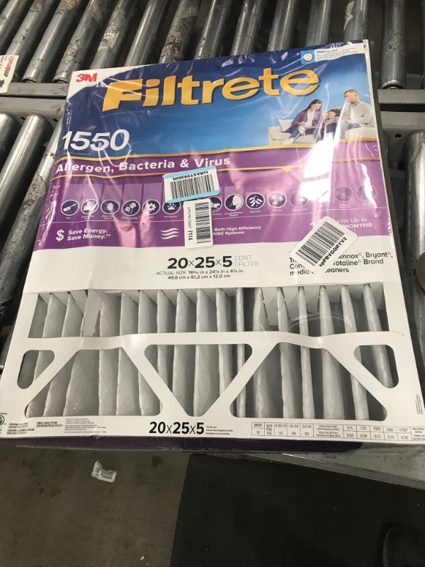 Photo 2 of 3M Filtrete Ultra Allergen Healthy Living Deep Pleat Furnace Filter