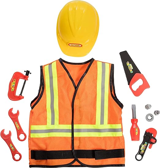 Photo 1 of **MISSING ACCESSORIES**
Dress 2 Play Construction Worker Costume For Boys and Girls, 
