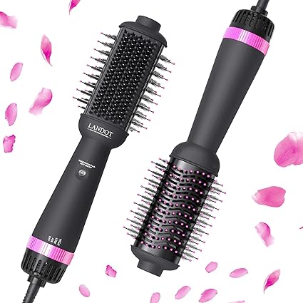 Photo 1 of Hair Blow Dryer Brush Straightener: One-Step Hot Air Brush Volumizer - Hairdryer and Styler for Drying Straightening Volumizing Women Hair