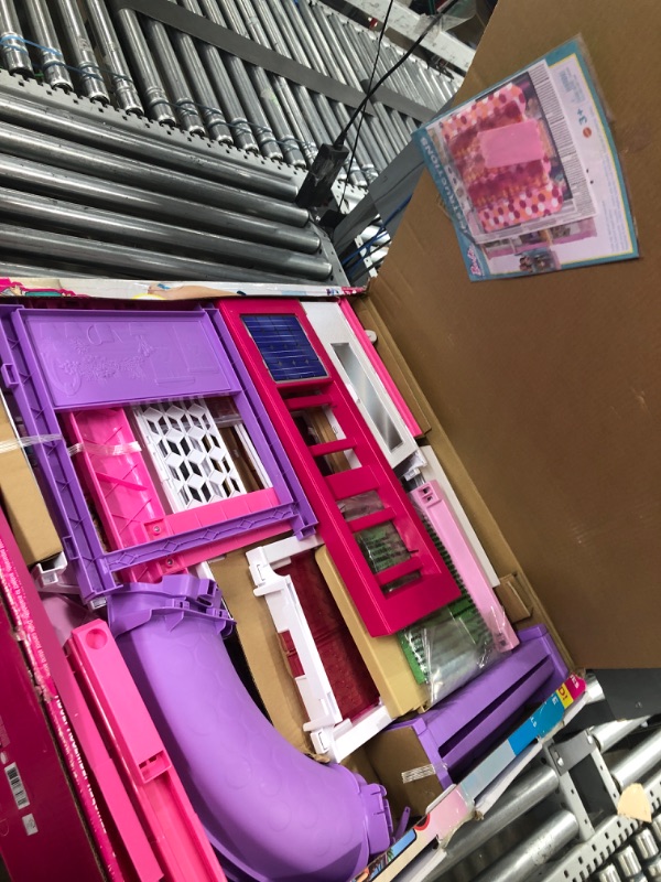 Photo 2 of Barbie Dreamhouse, Doll House Playset with 70+ Accessories Including Transforming Furniture, Elevator, Slide, Lights & Sounds Wheelchair Accessible Elevator