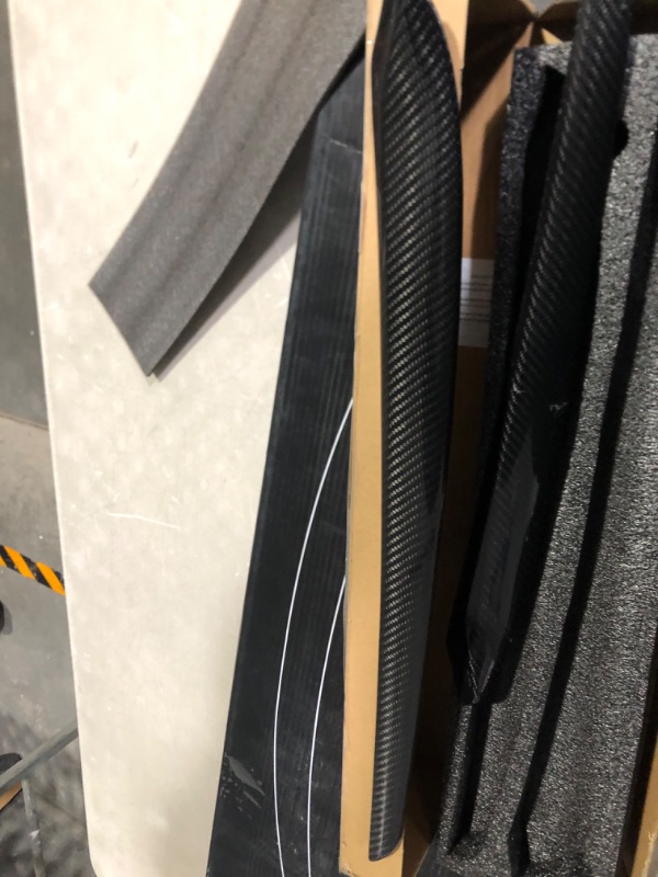 Photo 3 of **MAJOR DAMAGE SEE NOTES**
Leeiion Tesla Real Carbon Fiber Front Door Trim Panel Caps 2PCS for 2020-2022 Model 3&Y,3K 