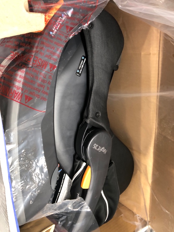 Photo 2 of Chicco KeyFit 35 Zip ClearTex Infant Car Seat - Obsidian | Black Obsidian KeyFit 35 with Zip Privacy Shield