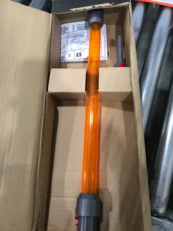 Photo 2 of Casdon Little Helper Dyson Cord-Free Vacuum Cleaner Toy, Grey, Orange and Purple (68702) Dyson Ball Vacuum Toy Vacuum with Working Suction and Sounds, 2 lbs, Grey/Yellow/Multicolor Toy + Dyson Ball Vacuum