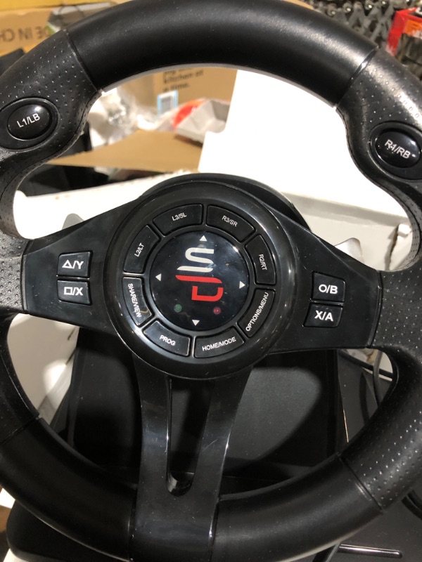 Photo 2 of * used * see all images * 
SUBSONIC Superdrive - GS550 steering racing wheel with pedals, paddles, shifter and vibration for Xbox Serie X/S, PS4, Xbox One, PC, PS3 