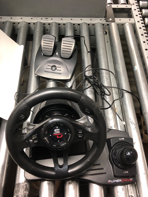 Photo 3 of * used * see all images * 
SUBSONIC Superdrive - GS550 steering racing wheel with pedals, paddles, shifter and vibration for Xbox Serie X/S, PS4, Xbox One, PC, PS3 