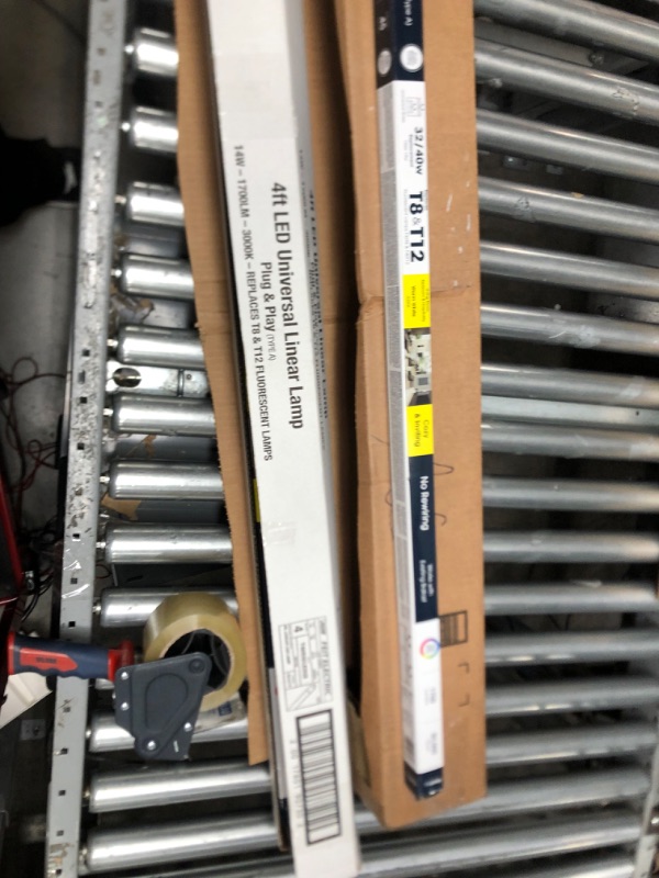 Photo 1 of Feit Electric T8 LED Bulbs 4 Foot, 32 Watt Equivalent, Type A Tube Light, Plug & Play, T8 or T12 LED Tube Light, LED Fluorescent Replacement, Frosted, T48/830/LEDG2/4, 3000K Warm White, 4 Pack 3000K (Warm White)