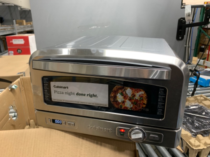 Photo 2 of (PARTS ONLY)Cuisinart Indoor Pizza Oven – Bake 12” Pizzas in Minutes – Portable Countertop Pizza Oven – Stainless Steel - CPZ-120 Silver