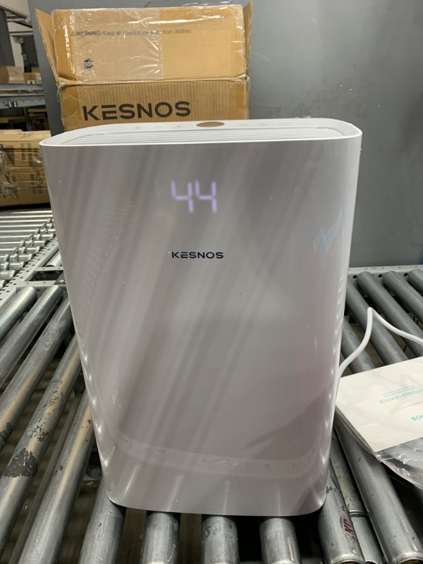 Photo 2 of Kesnos 4500 Sq. Ft Dehumidifier for Home with Drain Hose -Ideal for Basements, Bedrooms, Bathrooms, Laundry Rooms -with Intelligent Control Panel, Front Display, 24 Hr Timer and 0.66 Gallon Water Tank 4500 Sq. Ft 50 Pint