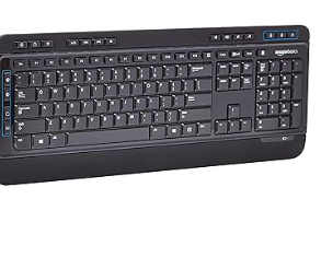 Photo 1 of Amazon Basics Wireless Computer Keyboard