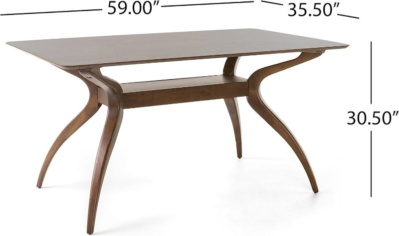 Photo 1 of **NON REFUNDABLE NO RETURNS SOLD AS IS**MISSING TABLE TOP**
**PARTS ONLY**(READ NOTES) Christopher Knight Home Nissie Mid-Century Wood Dining TABLE 