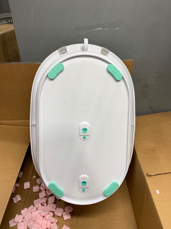 Photo 3 of 4-in-1 Grow-with-Me Bath Tub by Frida Baby Transforms Infant Bathtub to Toddler Bath Seat with Backrest for Assisted Sitting in Tub