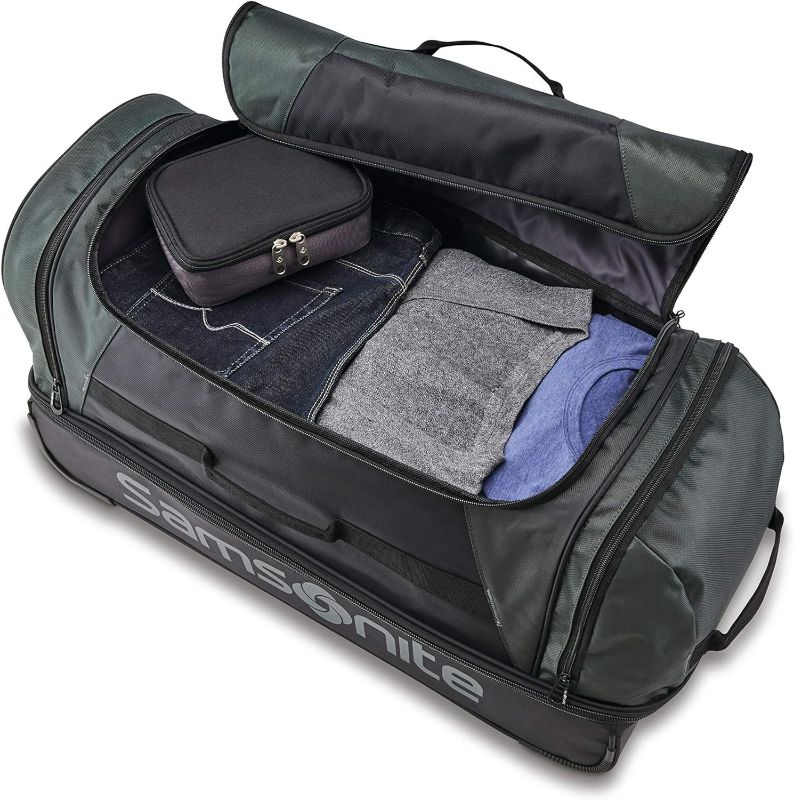 Photo 3 of (READ NOTES) Samsonite Andante 2 Wheeled Rolling Duffel Bag, Riverrock/Black, 32-Inch 32-Inch Riverrock/Black