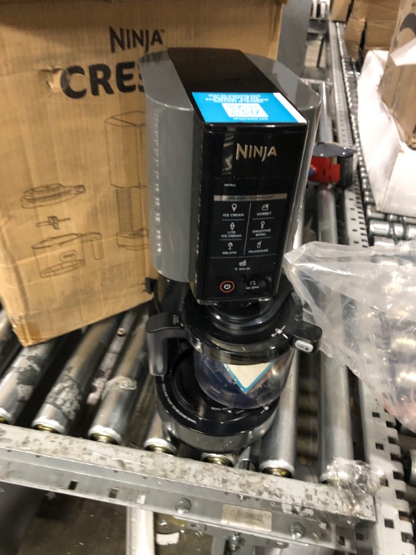 Photo 3 of **PARTS ONLY**NON REFUNDABLE NO RETURNS SOLD AS IS**
Ninja NC299AMZ CREAMi Ice Cream Maker, for Gelato, Mix-ins, Milkshakes, Sorbet, Smoothie Bowls & More, 7 One-Touch Programs, with (1) Pint Container & Lid, Compact Size, Perfect for Kids, Matte Black 1 