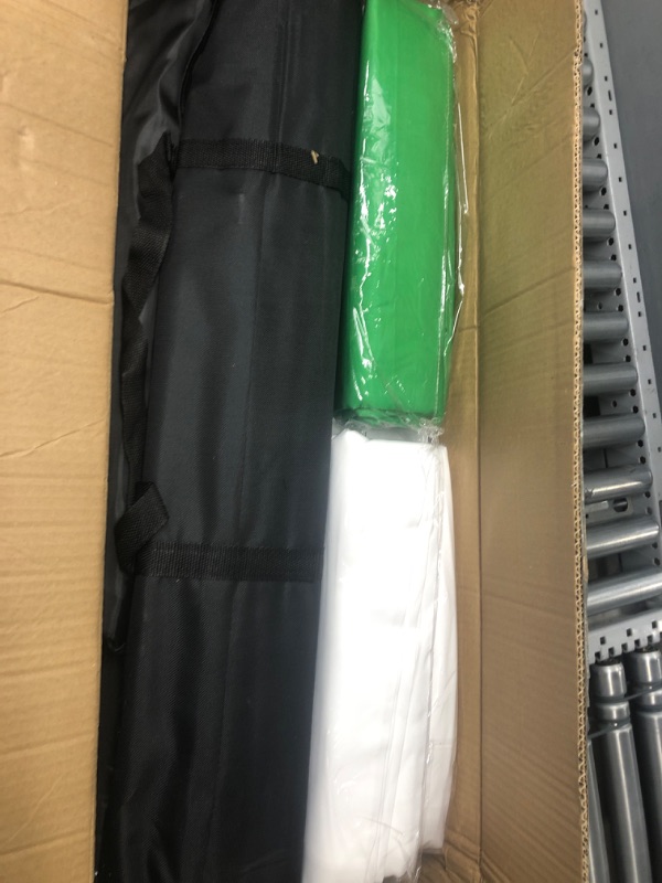 Photo 1 of SH 2.6M x 3M/8.5ft x 10ft Photography Lighting Backdrops Stand Accessories Kit and 4 x 85W 5500K Bulbs Green Screen Umbrellas Softbox Continuous Light Kit for Photo Studio Portrait Video Shoot1