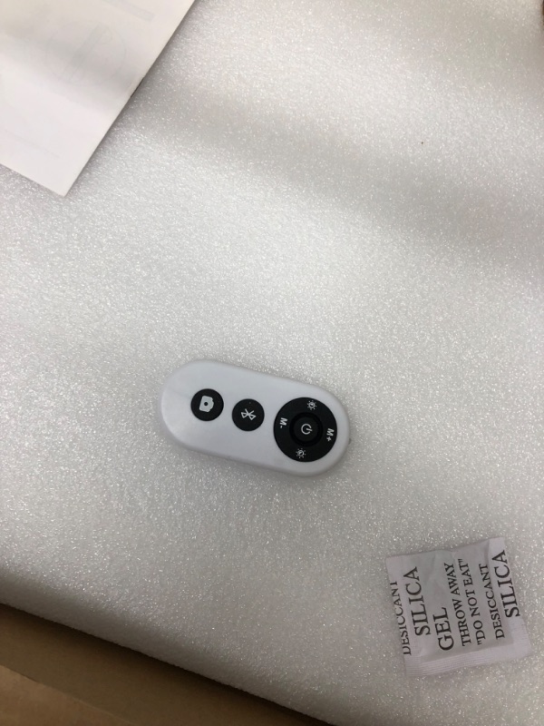 Photo 1 of COOLJEEN Hollywood Makeup Mirror with Lights, Remote Control Selfie Large Lighted Vanity Mirror 18 LED Bulbs Ultra-Thin Light Up Mirror Magnet Phone Holder Tabletop Wall Mount for Bedroom White-ultra Thin