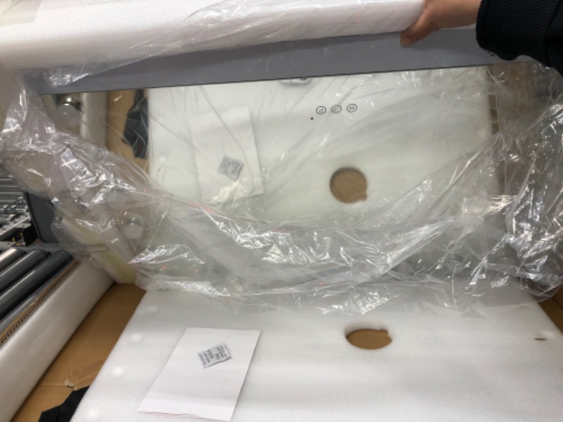 Photo 1 of COOLJEEN Hollywood Makeup Mirror with Lights, Remote Control Selfie Large Lighted Vanity Mirror 18 LED Bulbs Ultra-Thin Light Up Mirror Magnet Phone Holder Tabletop Wall Mount for Bedroom White-ultra Thin