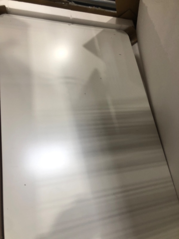 Photo 1 of IOTXY Solid Wood Writing Desk - Home Office Workbench Desk with Drawer, 39.37" Width Laptop Computer Work Study Table in White 100CM White