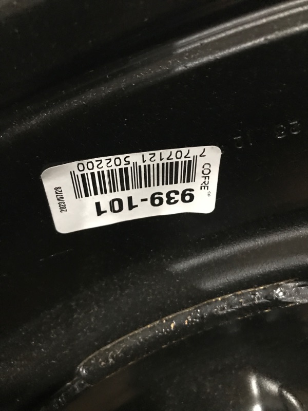 Photo 3 of Dorman 939-101 17 x 7 In. Steel Wheel Compatible with Select Chevrolet / Pontiac / Saturn Models, Black Painted Finish 17 inches X 7 inches 5 holes X4.33 inches pitch circle diameter X40 millimeters item offset X5.6 inches wheel backspacing