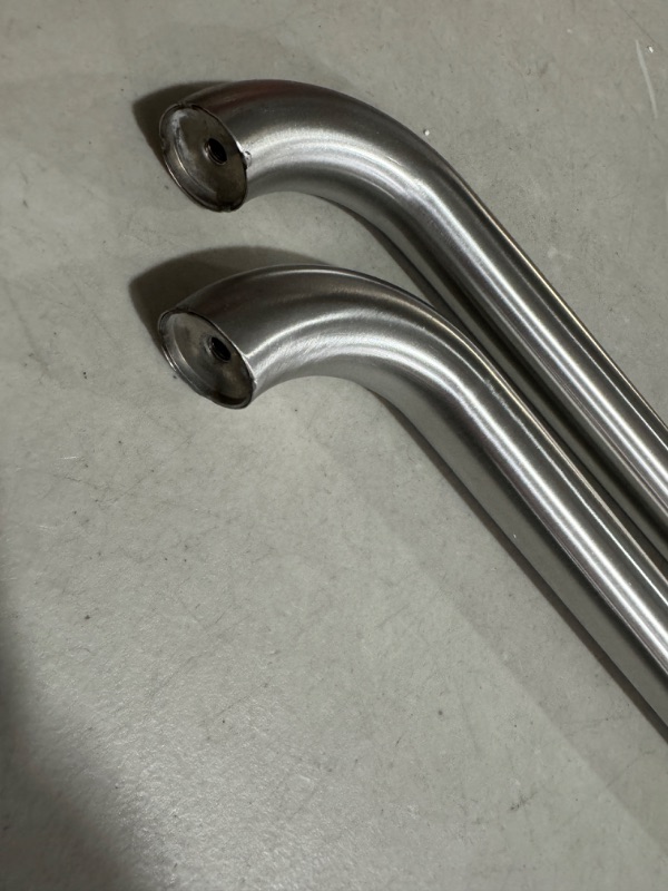 Photo 3 of 2 Pack 40 Inch Shower Grab Bars Satin Brushed Nickel